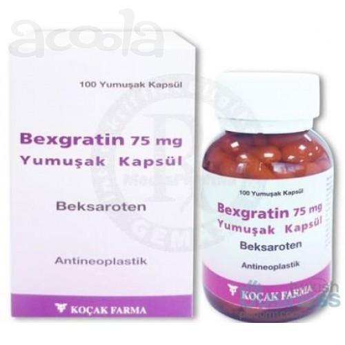 Бексаротен Beksaroten (BEXGRATIN 75 MG 100 CAP.)